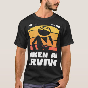 Retro Cool Broken Arm Survivor Bone Injury Recover T-Shirt