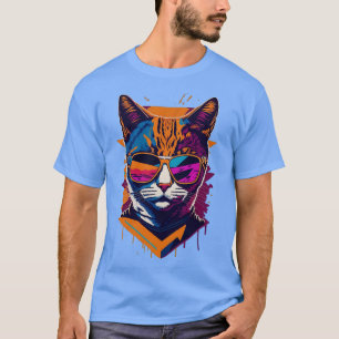 Retro Cool Cat Vintage Vibes and Feline Flair 2 T-Shirt