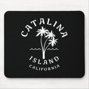 Retro Cool Catalina Island Palm Tree Mens Womens C Mouse Mat