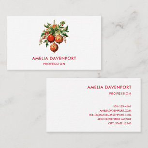 Retro Cool Christmas Tree Decorations Business Card