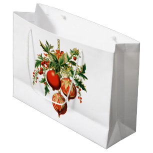Retro Cool Christmas Tree Decorations Large Gift Bag