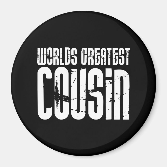 Retro Cool Cousins : World's Greatest Cousin Magnet (Front)