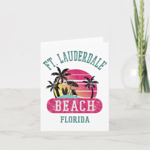 Retro Cool Ft. Lauderdale Vintage Mens Womens Fl B Card