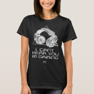Retro Cool Funky i Can't Hear You I'm Gaming Graph T-Shirt