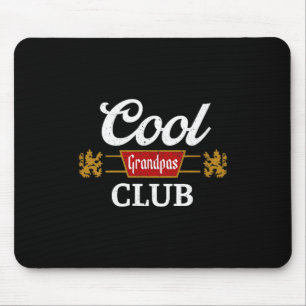Retro Cool Grandpas Club Family Matching Father's  Mouse Mat