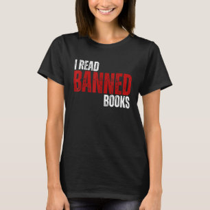 Retro Cool I Read Banned Books Books Book Worms T-Shirt