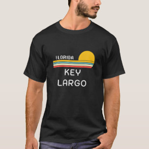 Retro Cool Key Largo Florida Vintage 70'S Sunset N T-Shirt