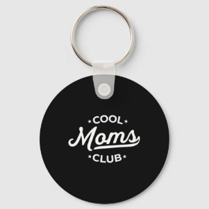 Retro Cool Moms Club Family Funny Mum Pocket Mothe Key Ring