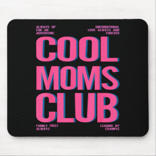 Retro cool moms club happy mother's day mama mum mouse mat