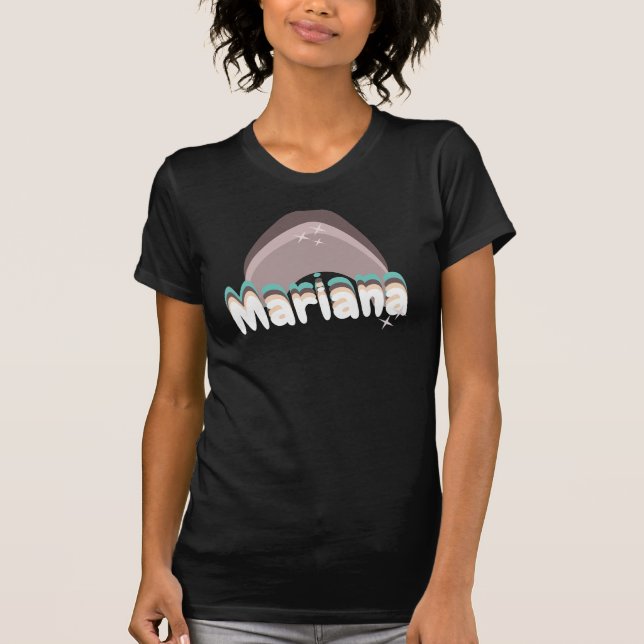 Retro Cool Rainbow Earthy Name T-Shirt (Front)