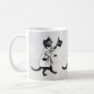Retro Cool Top Hat Cat Mug