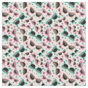 Retro Cool Vibes Sunglasses Pattern Fabric