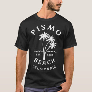 Retro Cool Vintage Pismo Beach California Palm Tre T-Shirt
