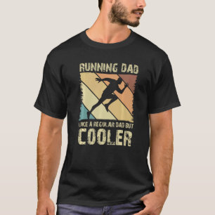 Retro Cooler Father Marathoner Marathon Runner Run T-Shirt
