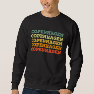 Retro Copenhagen Denmark Vintage Traveller Sweatshirt