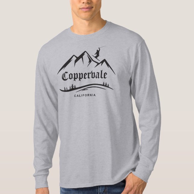 Retro Coppervale Ski Adventure T-Shirt (Front)