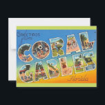 Retro Coral Gables Florida Postcard<br><div class="desc">A retro postcard for Coral Gables, Florida repurposed!</div>