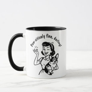 Retro Corgi Dog Lover Gift Mug