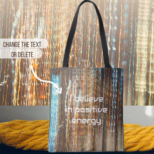 Retro cosmic lights tote bag
