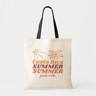 Retro Costa Rica Summer Souvenir  Tote Bag