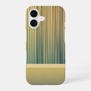 Retro Countdown BarsVertical Lines with Block iPhone 16 Case