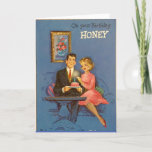 RETRO COUPLE BIRTHDAY CARD FOR HUSBAND<br><div class="desc">RETRO BIRTHDAY CARD FOR HUSBAND.</div>