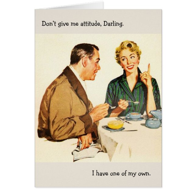 Retro Couple - Don't Give Me Attitude, (Front)