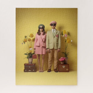 Retro Couple Jigsaw Puzzle