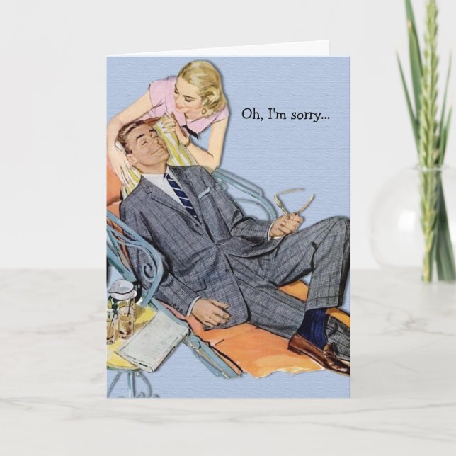 Retro Couple - Only When You Need Something, Card (Front)