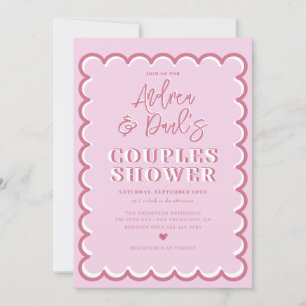 Retro Couples Shower Invitation