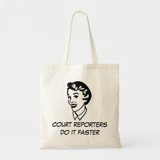 Retro Court Reporting Tote (Front)