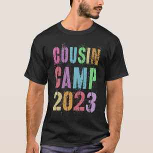 Retro COUSIN CAMP 2023 Grandma Grandpa Camping Vac T-Shirt
