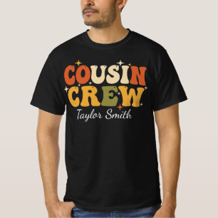 Retro Cousin Crew Custom Family Reunion T-Shirt