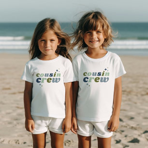 Retro Cousin Crew   Matching Kids Baby T-Shirt