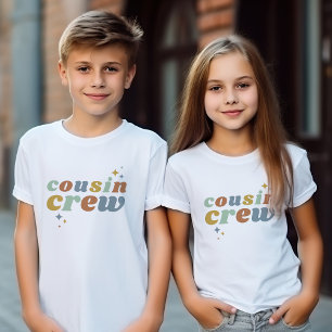 Retro Cousin Crew   Matching Kids Baby T-Shirt