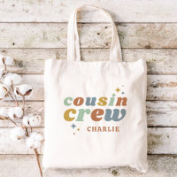 Retro Cousin Crew Monogram | Matching Kids