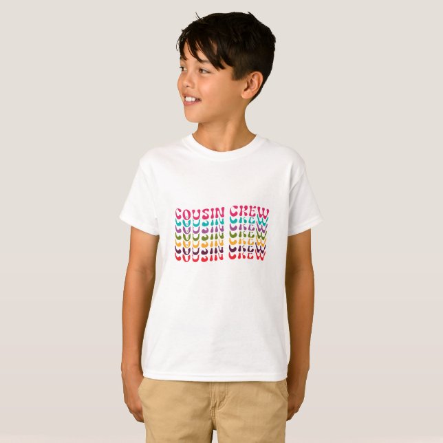 Retro Cousin Crew  T-Shirt (Front Full)