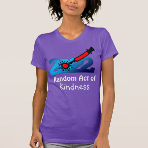 Retro COVID Vaccine Random Act of Kindness  T-Shirt