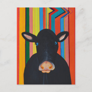 Retro Cow Postcard