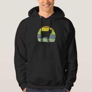 Retro Cow Vintage Cow Spirit Farm Animal 60s 70s Hoodie