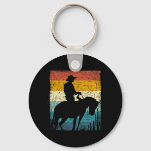 Retro Cowboy Key Ring
