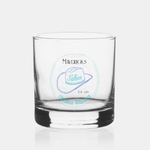 Retro Cowboy Saloon Drinkware Whiskey Glass
