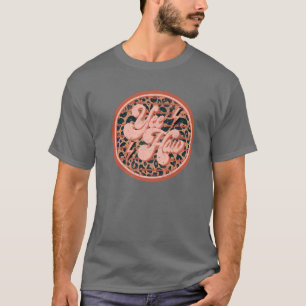 Retro Cowboy Yeehaw Leopard Western Country Cowgir T-Shirt