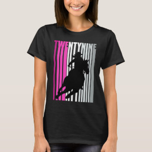 Retro Cowgirl Birthday 29th Rodeo Horse Queen Barr T-Shirt