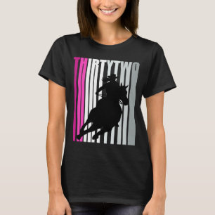 Retro Cowgirl Birthday 32nd Rodeo Horse Queen Barr T-Shirt