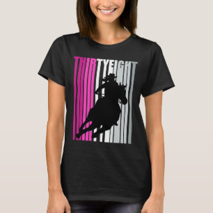 Retro Cowgirl Birthday 38th Rodeo Horse Queen Barr T-Shirt