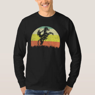 Retro Cowgirl Texas Ranch Vintage Girl Riding Hors T-Shirt