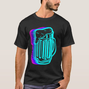 Retro Craft Beer Brewer Brewery Homebrew Vaporwave T-Shirt