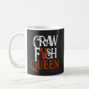 Retro Crawfish Queen Seafood Coffee Mug