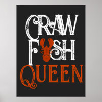 Retro Crawfish Queen Seafood